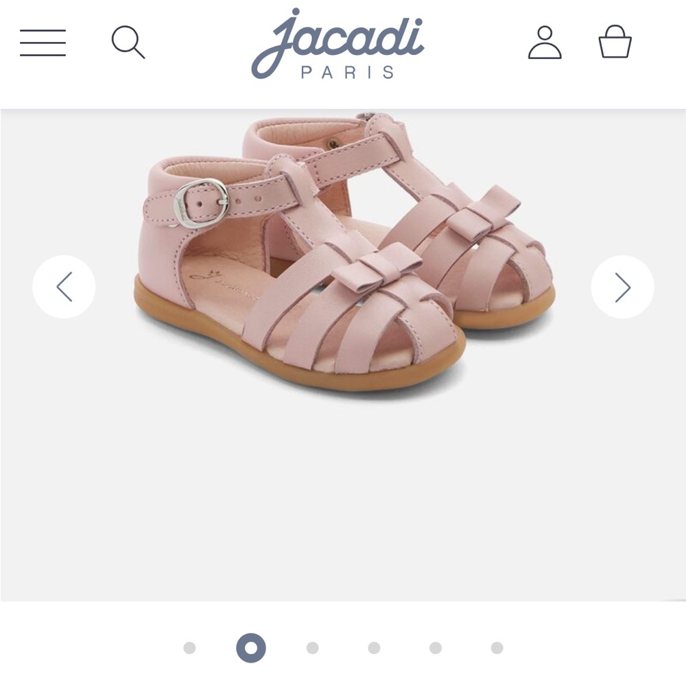 Baby girl sandals in pink - 18 (4.25 inches)